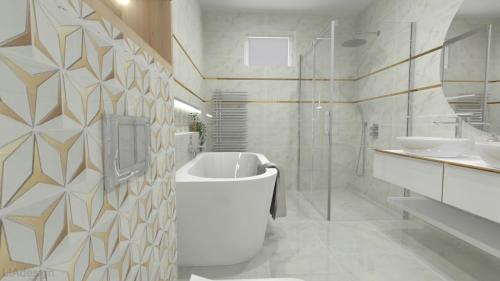 3D vzor v  kúpeľni - KÚPEĽNE, OBKLADY, DLAŽBY INPRO PRIEVIDZA